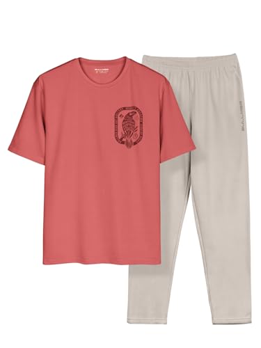Image of BULLMER Trendy Clothing Set with Oversized T-Shirt & Pants Co-ords for Men