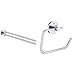 GROHE Porta Salviette Essentials Cromo 40371001 + Grohe Porta Rotolo Essentials New, Cromo 40689001