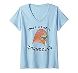 Womens SpongeBob SquarePants This Is A Load Of Barnacles V-Neck T-Shirt