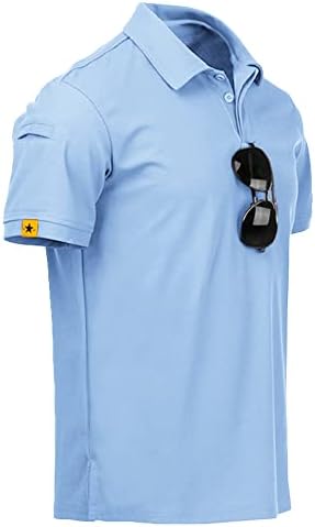 ZITY Mens Polo Shirt Short Sleeve Moisture Wicking Athletic Golf Polos
