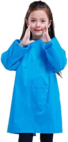 Kids Art Smock Waterproof Child Artist Painting Apron for Girls and Boys School Art Class Age 5-8
