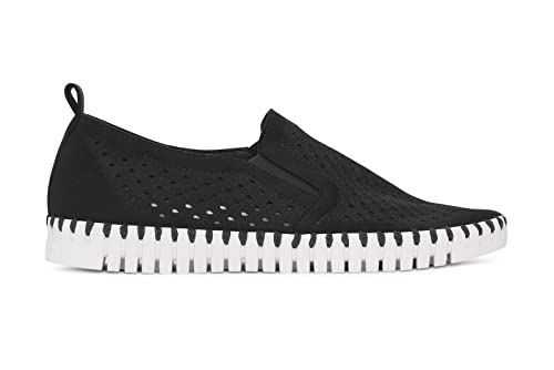Image of Ilse Jacobsen HORNBAEK Women's Tulip Slip-On Flat | Elastic Side Panels | Lightweight Flexible Comfort.