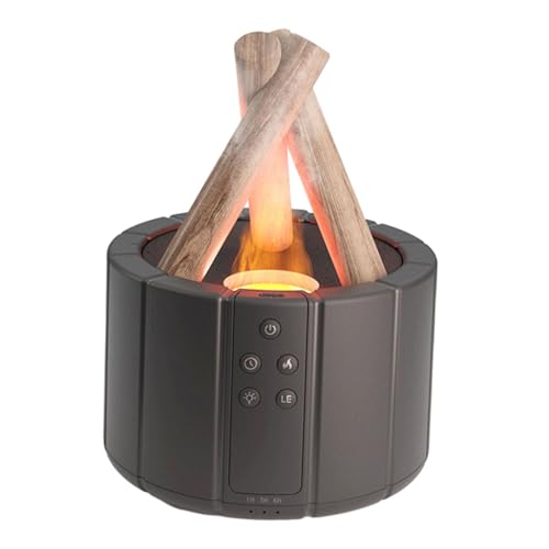 Image of Essential Oil Diffuser 250ml Color Flame Humidifier for Living Room Home Black