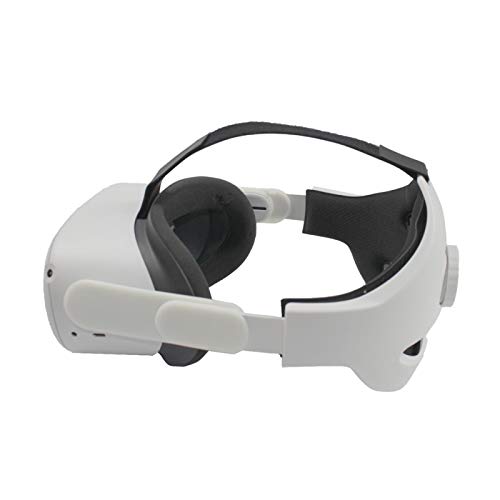 CALIDAKA VR Headset for Oculus-Quest 2,All-in-One Adjustable Virtual Reality Headset Strap for Oculus-Quest 2 Head Cushion Protective Strap Headband Virtual Reality Accessories