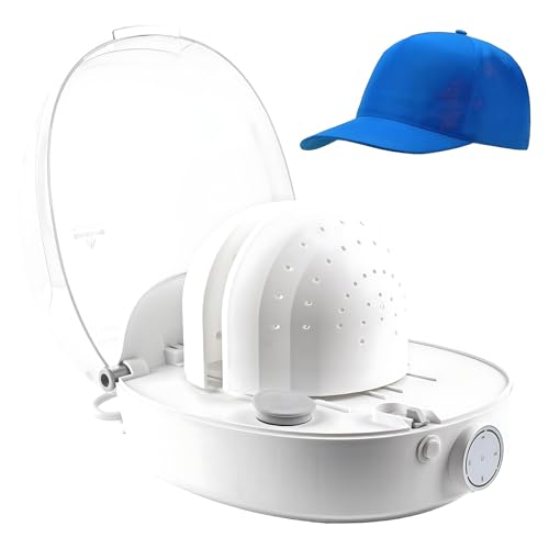 Acivirdde Automatic Hat Washing Machine with Steam and Drying Functions; Can Steam Wash, Iron, and Dry Baseball Caps.