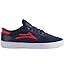 Navy/Red Suede
