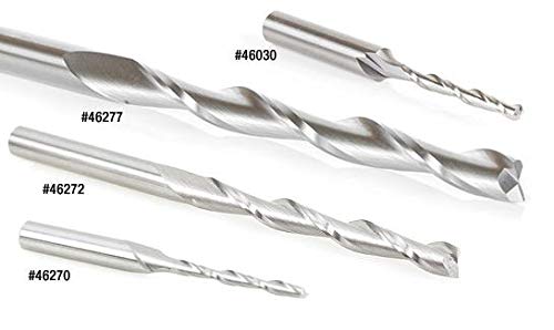 Miniatura 7 de Amana Tool - 46032 Carburo sólido CNC de corte de espuma espiral de extremo de bola de corte hacia arriba 14 de diámetro x 2-14 x