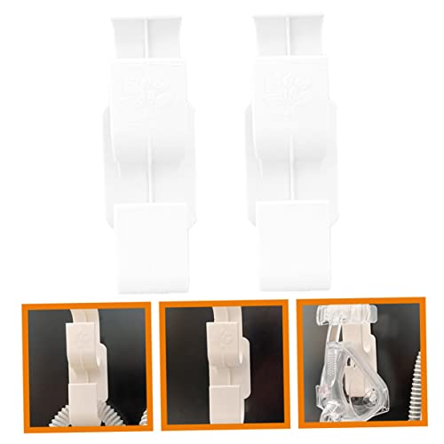 ORFOFE 2 Peças Suporte Para Tubo De Máscara Facial Suporte Para Cabide Cpap Gancho Pvc Universal