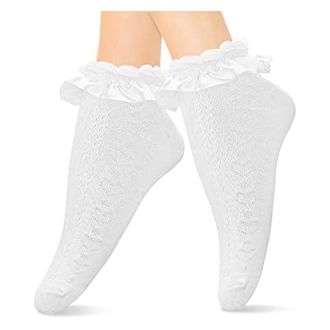 Calcetines de Tobillo de Encaje con Volantes Sibba Cover