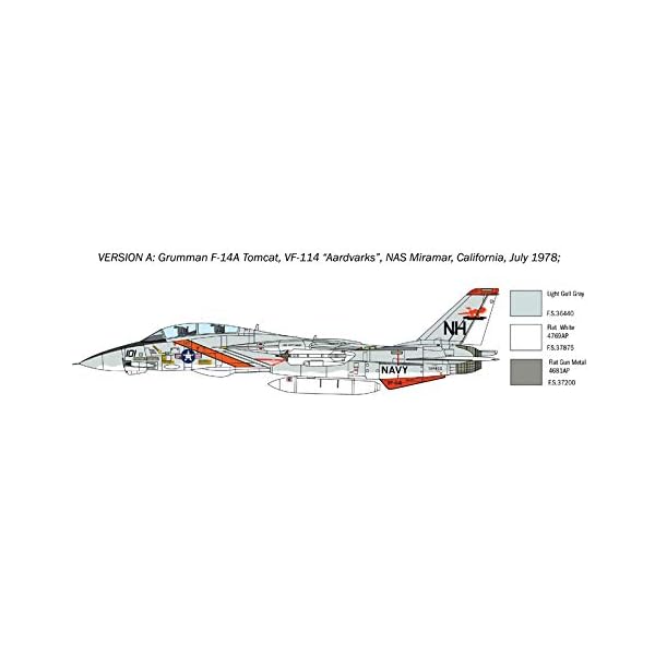 Italeri 1414S 1:72 F-14A Tomcat Recessed Line Panels, originalgetreue Nachbildung, Modellbau, Basteln, Hobby, Kleben… – Bild 4