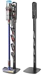 Vacuum Stand Holder for Dyson Gen5 V8 V15 V12 V11 V10 V7 V6, FrontLine Stable Metal Storage No-Drill Wall Floor-Standing, Space-Saving Organizer with 4 Hooks for Dyson Cordless Vacuum & Accessories