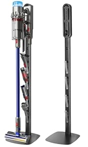 Vacuüm standhouder voor Dyson Gen5 V8 V15 V12 V11 V10 V7 V6, FrontLine Stabiele Metalen Opslag No-Boor Muur Staand, Ruimtebesparende Organizer met 4 Haken voor Dyson Draadloze Stofzuiger & Accessoires