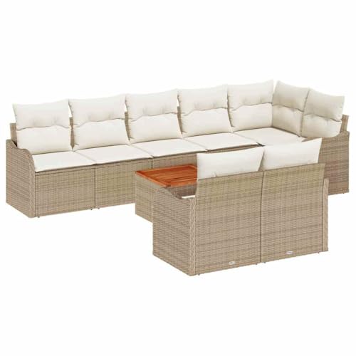 【Dimensioni Adatte per Spazi Variabili】 Include vari pezzi: sedute centrali, divani con braccioli, un angolo e un tavolo, per un totale di 287,5 cm x 122,5 cm x 69 cm. Ogni elemento è progettato per integrarsi perfettamente con vari layout esterni, ottimizzando lo spazio disponibile. Goditi un'area seduta confortevole e ben strutturata che eleva l'estetica del tuo giardino o terrazza.