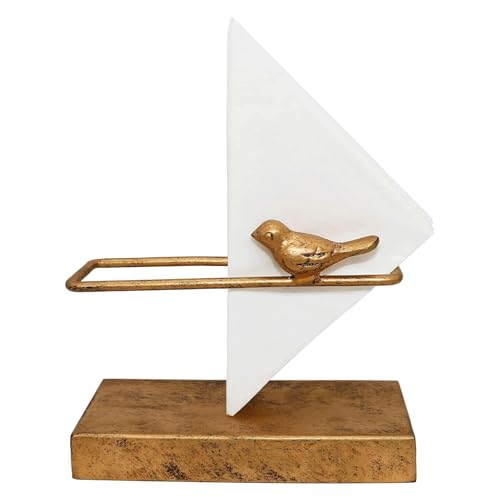Napkin Holders for Paper Napkins Golden Metal Napkin Holder for Table Stylish Cocktail Napkin Holder Flat Napkin Holder for Home Kitchen Dining Dining Table Centerpiece Decor2