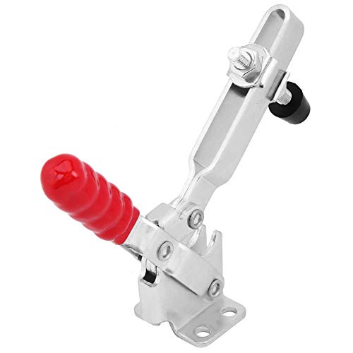 Abrazadera horizontal antideslizante roja, capacidad de sujeción de 227 kg (500 lb), abrazadera de palanca para plantillas y accesorios de carpintería