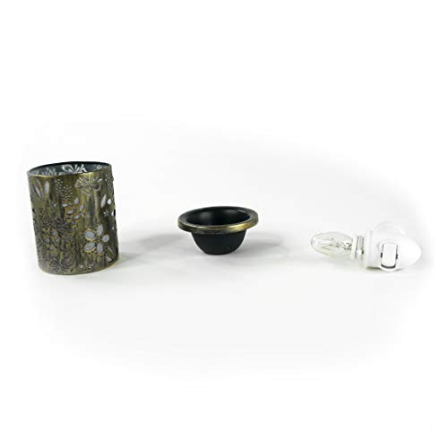 Difusor aromático eléctrico floral de bronce enchufable miniatura 6