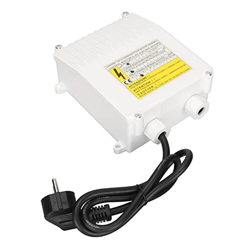 Controlador de Bomba Doméstica - Caja de Control de Bomba de Pozo Profundo con Succión Sumergible y Disyuntor de Protección Térmica (1100W, Enchufe UE 220V)
