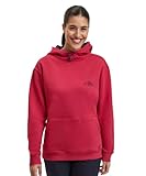 Praktische Kängurutaschen FALKE Damen Pullover Trekking Hoody W Ho Baumwolle feuchtigkeitsregulierend uneingeschränkte Bewegungsfreiheit 1 Stück, Rot Red 8644, M