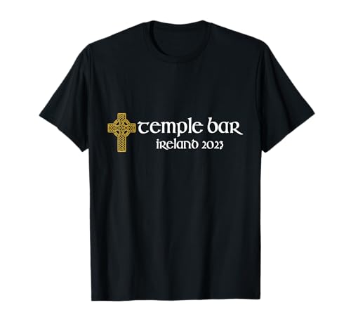 Temple Bar Dublin Ireland 2023 Celtic Cross T-Shirt