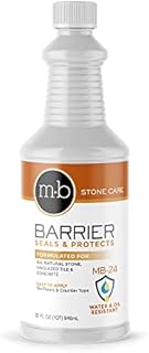 MB Stone Care - MB-24 Barrier Impregnating Sealer for Granite, Marble, Limestone, Travertine, Quartzite, Serpentine, Slate & Terrazzo (1 Quart / 32 fl oz)