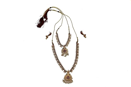 Image of ewellery Sets for Women Gold Plated Combo of Two Traditional Necklace set for women Jewellery set with Earrings For Girls /Women