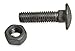 Carriage Bolts, Steel, 3/8 In Dia., PK10