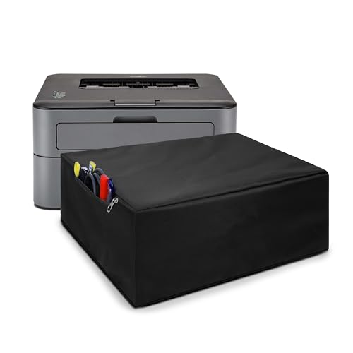 Image of Alifiya Dust Proof Washable Printer Cover for Brother HL-L2321D / HL-L2400D / HL-L2440DW / HL-B2080DW / HL-B2000D Laser- Black