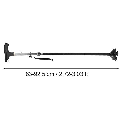 Four-Legged Walking Cane Foldable Walking Stick Arthritis Seniors Disabled and Elderly Mobility Aids Cane - Thumbnail 4