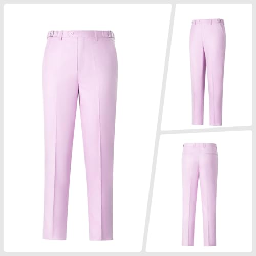 SevenBoy Men's Slim Fit 3 Pieces Suit - Formal Blazer Vest Pant Set - Peak Lapel Tuxedo for Business, Wedding, Prom4