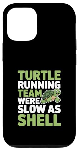 Funny Slow as Shell Turtle �����j���O�`�[���̌��t �X�}�z�P�[�X iPhone 12/12 Pro �p