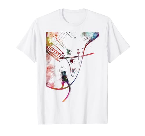 Guitarra Hombres Mujeres Banda Música Guitarrista Cosas Guitarrista Camiseta