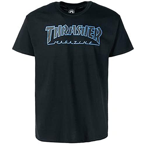 THRASHER Outlined Black/Black