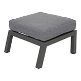 möbelfuxx 63x52x27,5cm aluminium frame matt charcoal 220gr/m² olefin cushion