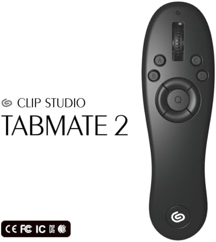 Clip Studio Tabmate 2 (International Version) [Compatible with iPad/iPhone] - Wireless handheld shortcut device compatible with any platform that makes drawing more efficient, enjoyable, and