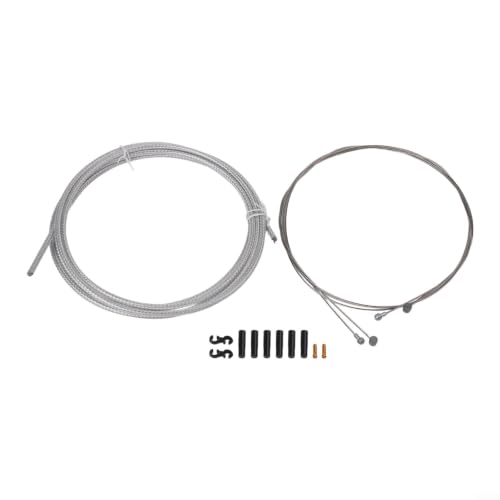 Gdfnmogo Kit de câble de frein de rechange pour vélos pliants de montagne, boîtier en PVC résistant aux intempéries (argenté)