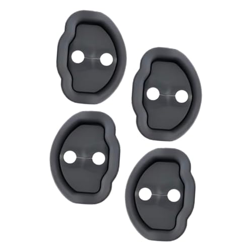 DECORNIJIA 4 pièces Protection de Serrure de Porte Voiture Silicone pour Model et Y Lot de Vibration et Rouille Tampon Amortisseur Facile à Installer
