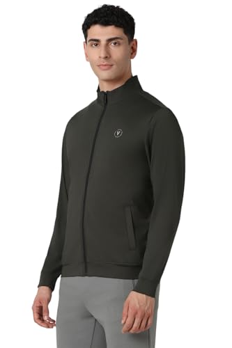 Image of Van Heusen Men's Flex Power Series Full Sleeve Sports Jacket | Zip Front | Perfect for Layering