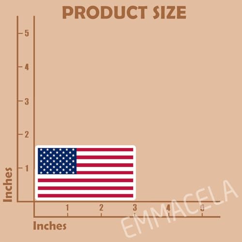 Image of (3PCS) America Flag stickers, USA American Sticker, US Patriotic Waterproof Vinyl Decals For Laptops, Tumblers, Water Bottles, Books, Scrapbooks, Size 3 x 1.7 Inch