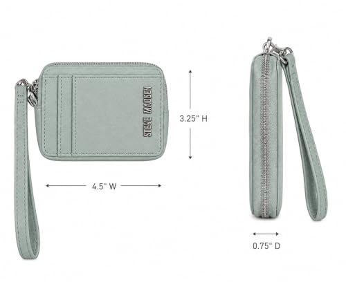 Image of Steve Madden BPIPPER Zip Around Card Case Wallet (Soft Grass)