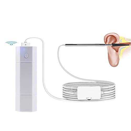 Otoskop Ohr WiFi Ohr Endoskop, Drahtloses Otoskop 720P FHD Ohr Endoskop Kamera Mit 6 LED Leuchten, Ohrenschmalz Für Erwachsene, Kompatibel Mit