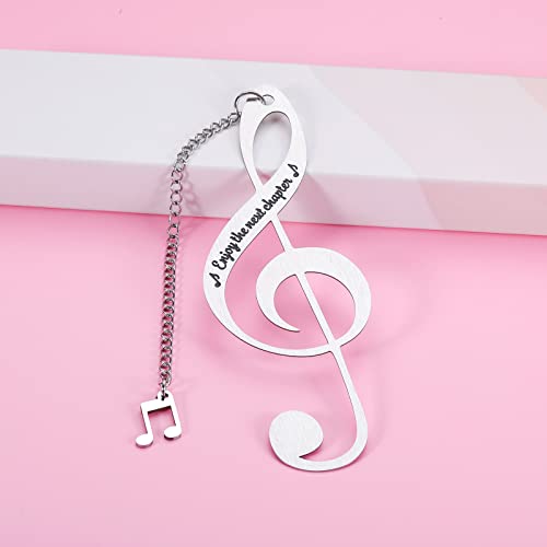 Bookmark for Women Men Music Lover Gifts for Him Her Girls Boys, Enjoy The Next Chapter Graduation Christmas Birthday Anniversary Retirement Gifts Graduation Gifts for Women
