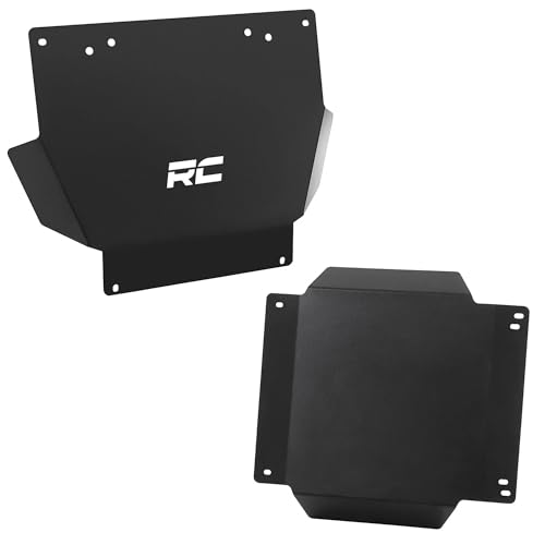 Rough Country Skid Plate Kit for 2024-2026 Toyota Tacoma 2WD/4WD (Non-Hybrid) - 11-Gauge Steel Underbody Armor + Differential Skid, Gloss Black