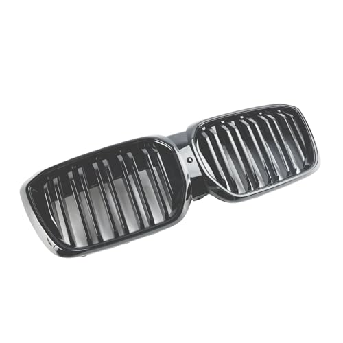 Calandre double barrette noir brillant style racing pour BMW iX3 G08 LCI