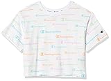 Champion Women's The Cropped TEE, Solid Scripts/Multi, MEDIUM