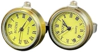 Retro Roman Numeral Ring - Functional Analog Finger Watch for Students & Adults, Adjustable Creative Timepiece, Vintage Style Accessory for Men & Women