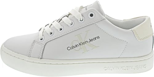 Calvin Klein Jeans Damen Cupsole Sneaker Schuhe, Weiß (Bright White/Creamy White), 39