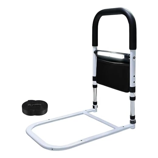 Bed Rails For Elderly Adults With LED Light,Bed Assist Rail Safety,Mobility Aids Bed Guard,Four-Position Height Adjustment,Bed Safety Rail/Grab Bar/Bed CaneFall Prevention,For Pregnant Women,Seniors