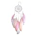 Produktbild Dream Catcher FORH Car Home Decor Feder handgefertigte American Indian Traumfänger Handwerk Mit Feder Traumfänger Life Tree Feather als Geschenk Fuer Auto, Haus Wand Hängende Dekoration (Rose)