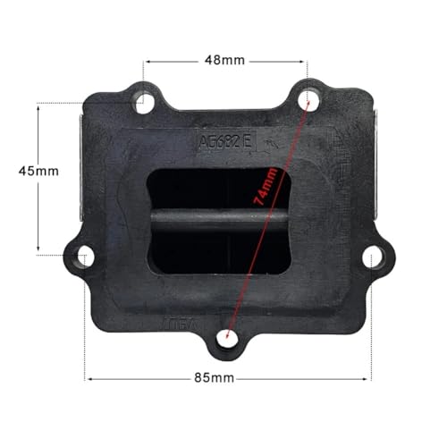 Válvula de caña de carbono de alta resistencia para admisión de Yamaha YZ 250 3