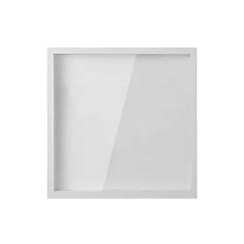CTRLZS 8in Concert Travel Ticket Stub Memory Top Loading Keepsake Box with Slot, Clear Money Box, Memory Frame Boxes White